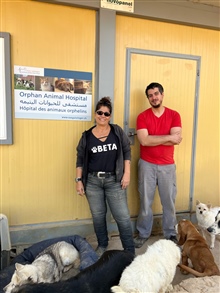 Das Team vom SUST-Tierwaisenhospital in Beirut, Libanon 