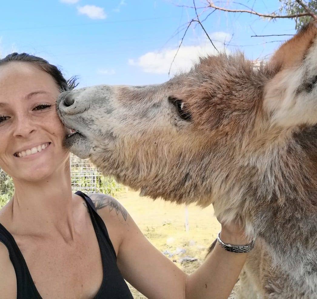 SUST helper Sarah Schnepf finishes her animal welfare internship today at the