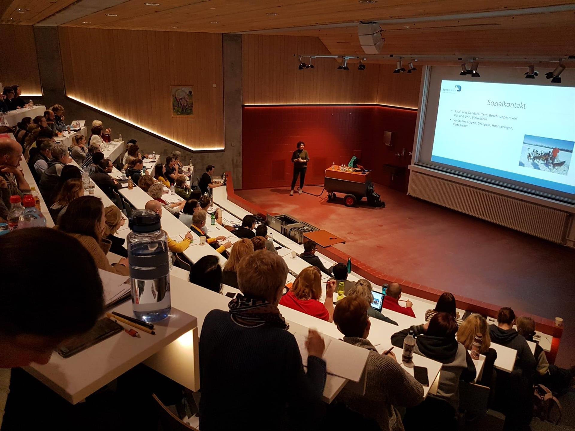 Full lecture hall at the SUST Academy