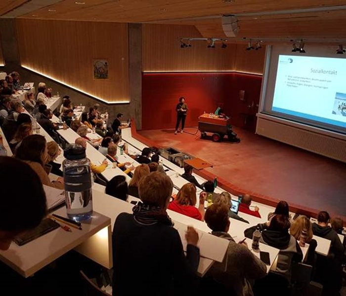 Full lecture hall at the SUST Academy
