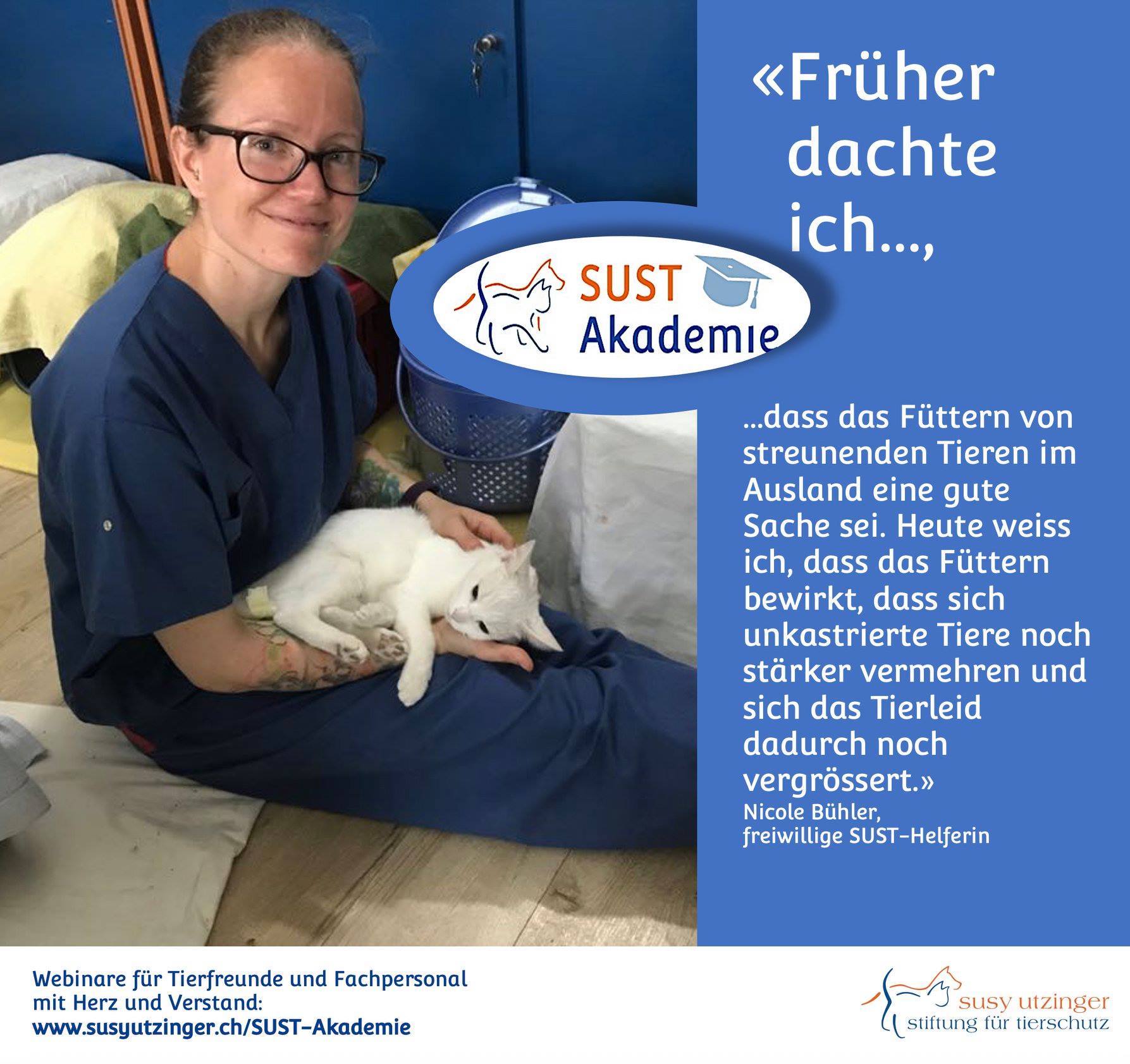 Acquire your animal welfare expertise at the SUST Academy (German only)