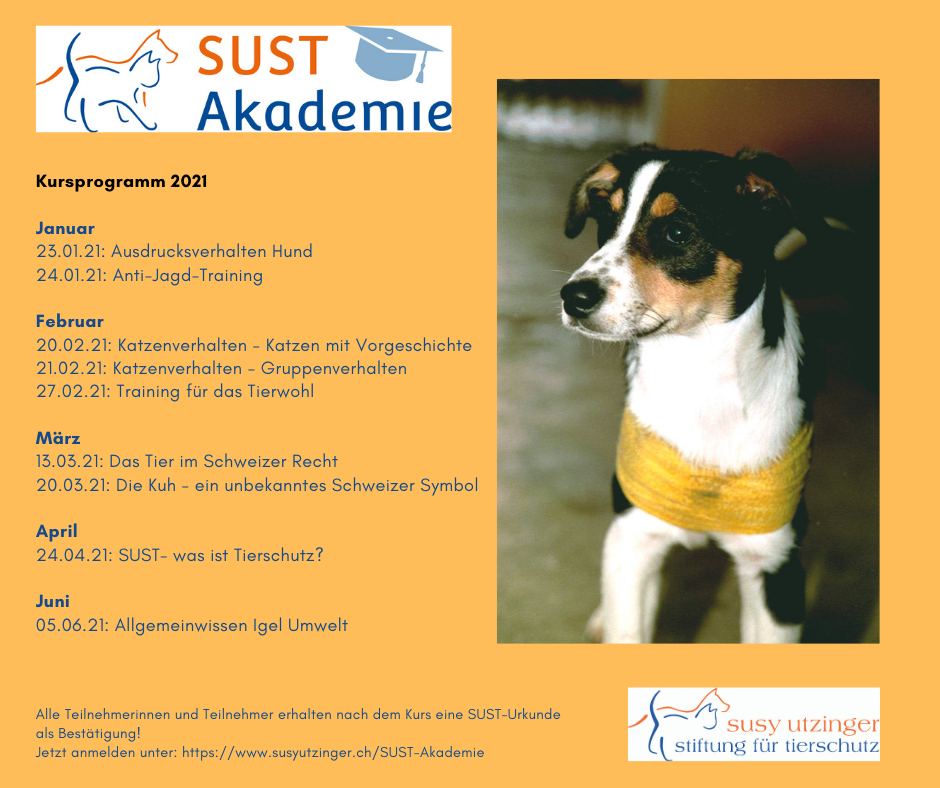 SUST Academy - Animal welfare through knowledge