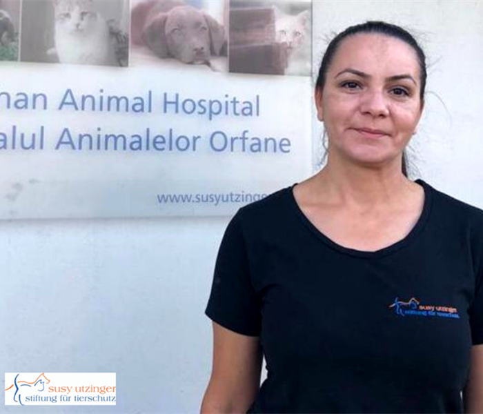 Veterinary practice assistant Mihaela Foca