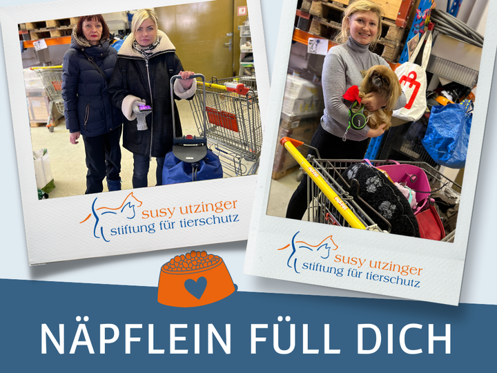 "NÄPFLEIN FÜLL' DICH" - "FILL THE CUP" for needy animal owners