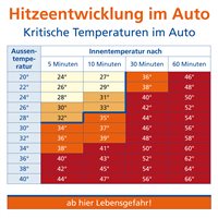 Hitzeentwicklung im Auto - Infobox